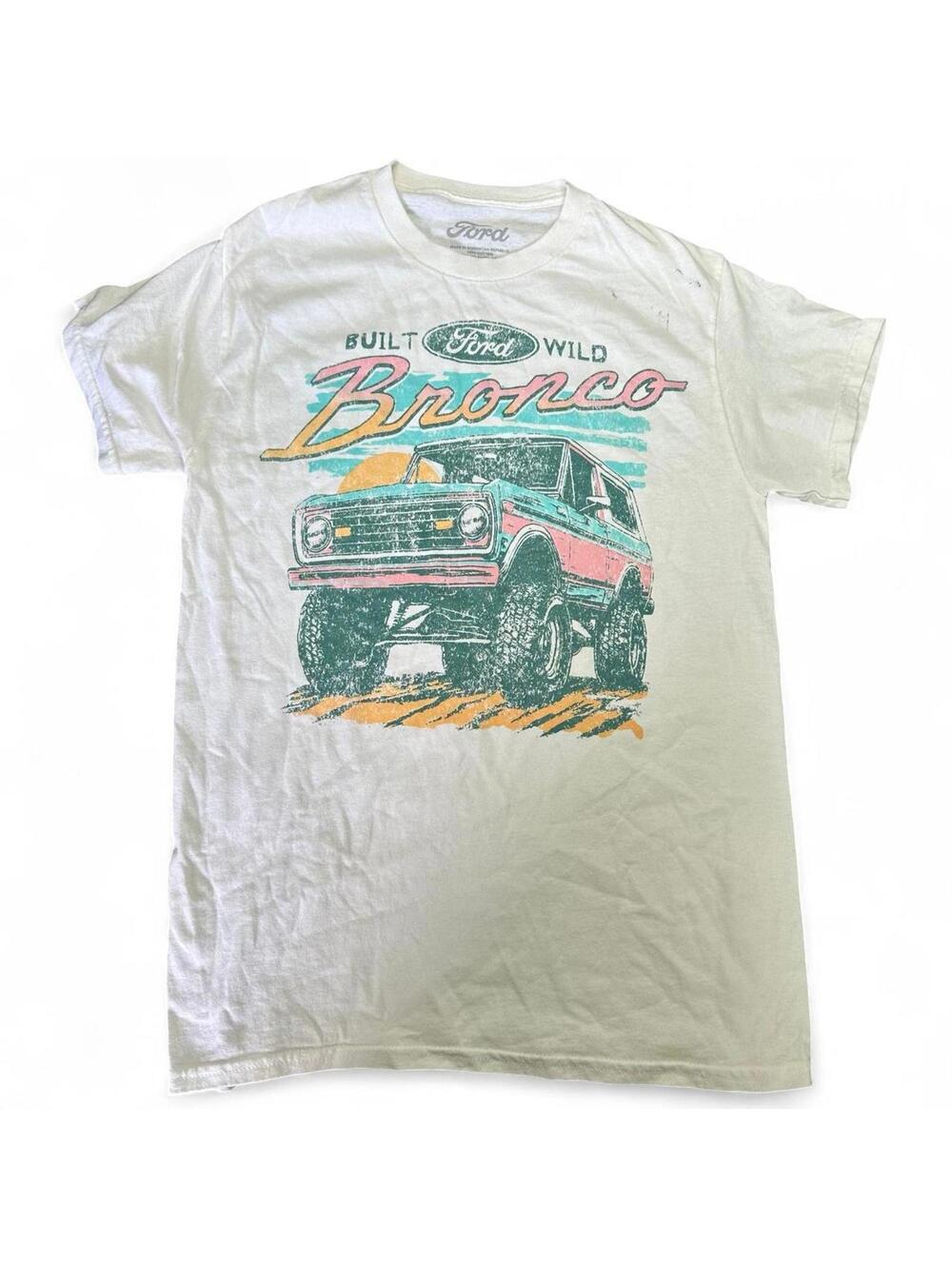 Ford Bronco Wild Built T-Shirt Size S